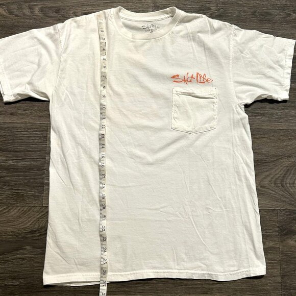 Lot 2 Salt Life White Graphic T-Shirts Medium Maui Strong & Keep Palm Carry On - Picture 14 of 15